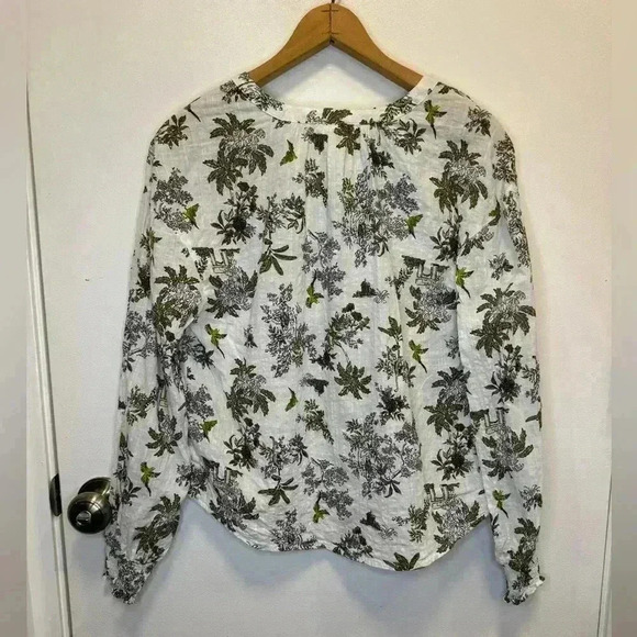 Ana pullover v neck cotton blend blouse floral print size XS - Picture 2 of 13